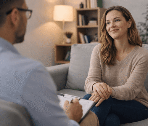 Mersin anksiyete psikolog desteği alan danışan ve uzman klinik psikolog terapist